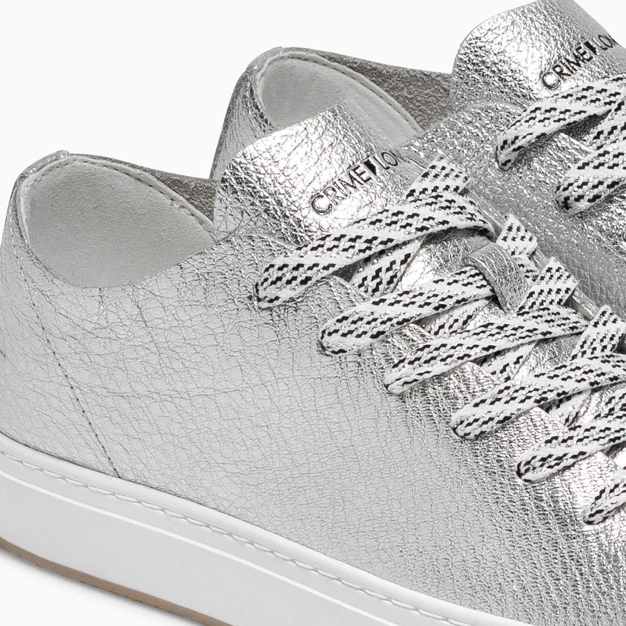 Woman Crime London | Low Top Raw Silver