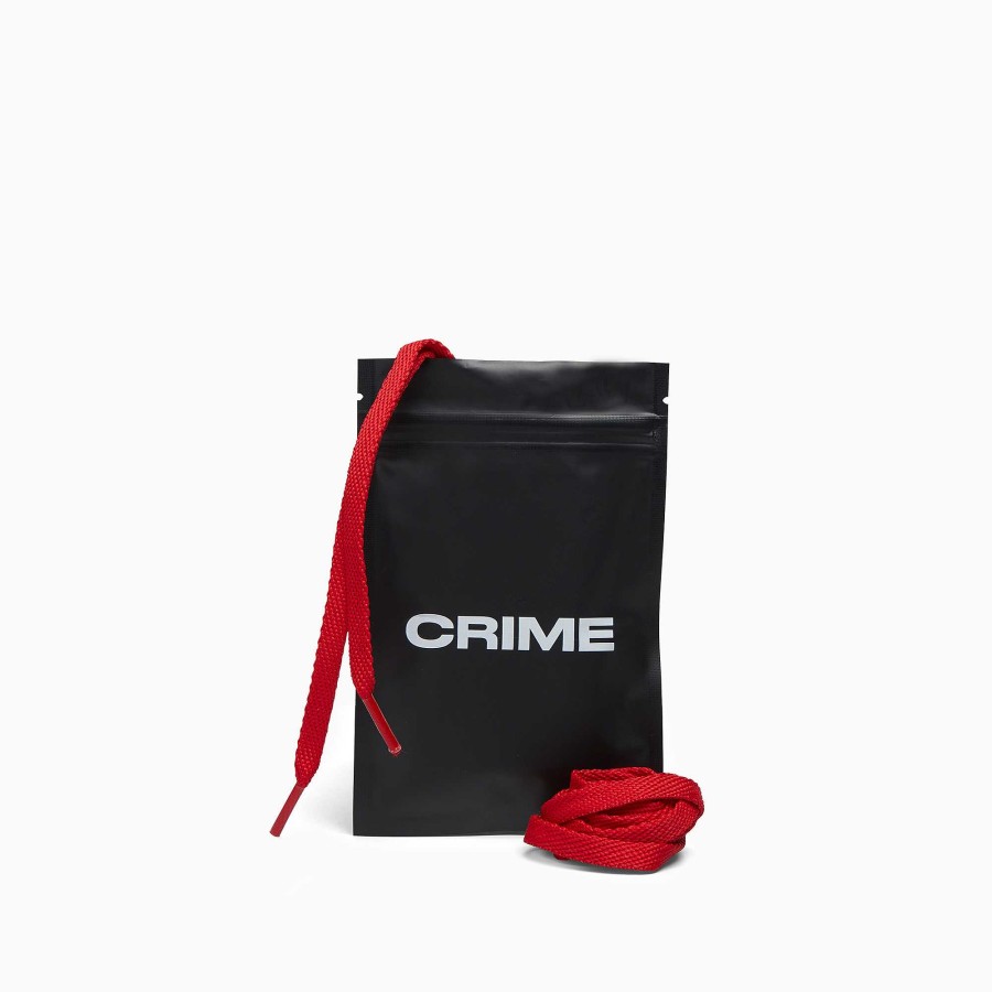 Laces Crime London | Crime Shoeslaces Rebel Red