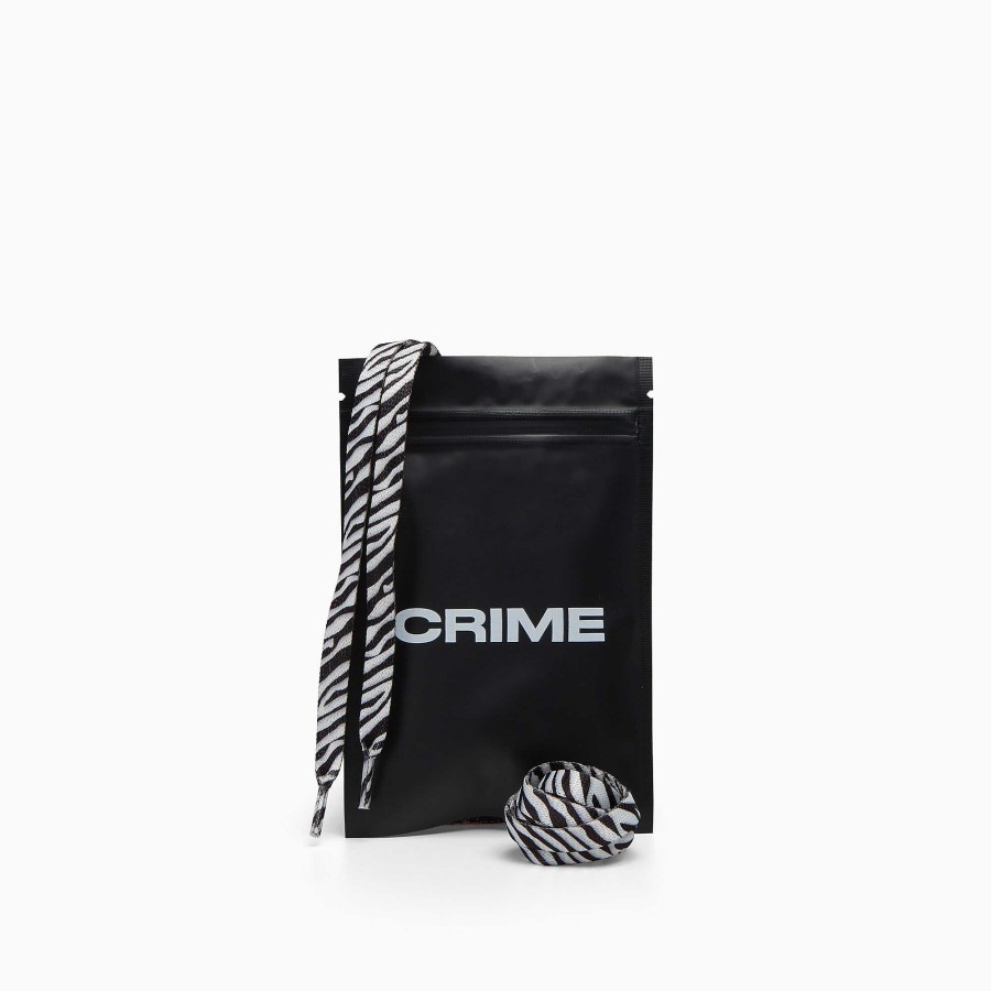 Laces Crime London | Crime Shoeslaces Zebra