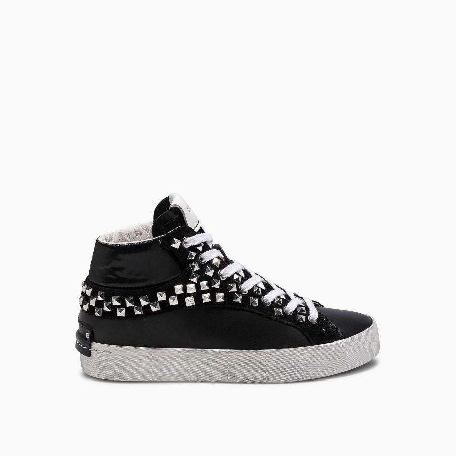 Woman Crime London | High Top Studs Black