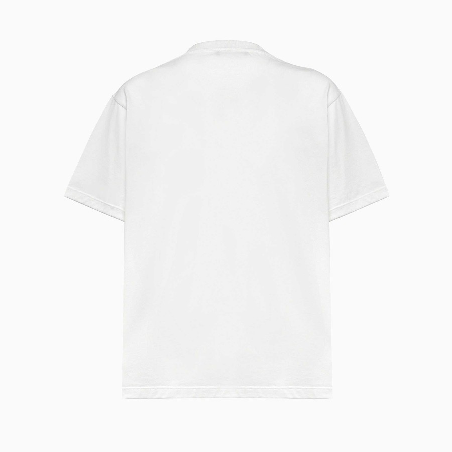 Accessories Crime London | Men'S Loose Fit Crew Neck T-Shirt White