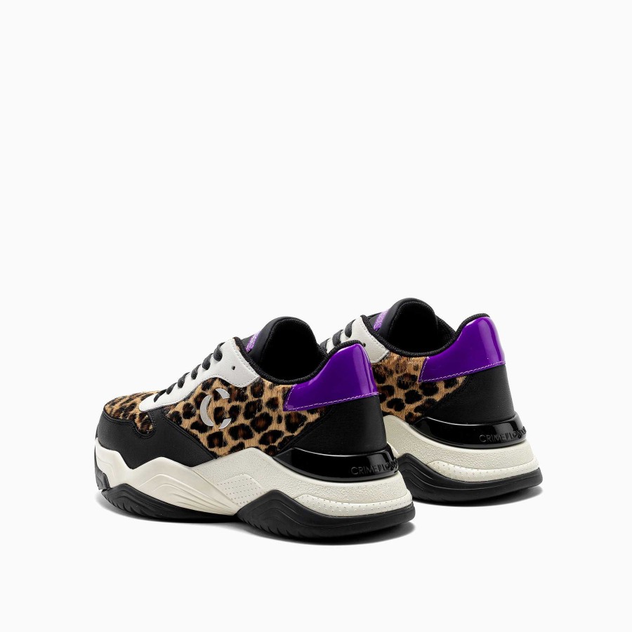 Woman Crime London | Low Top Chunky Black-Animalier