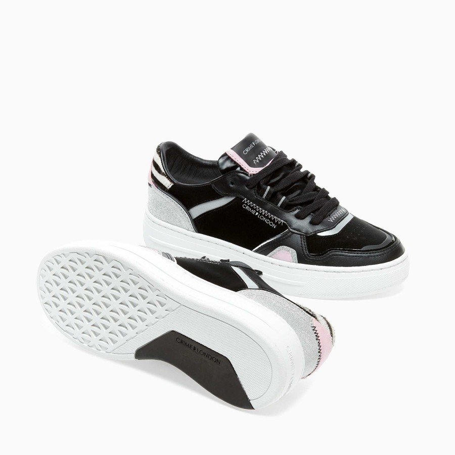 Woman Crime London | Low Top Off Court Black-Zebra