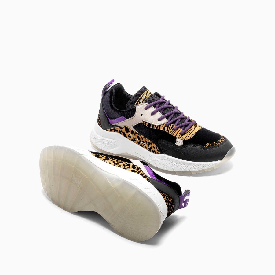 Woman Crime London | Tech Runner Black-Animalier