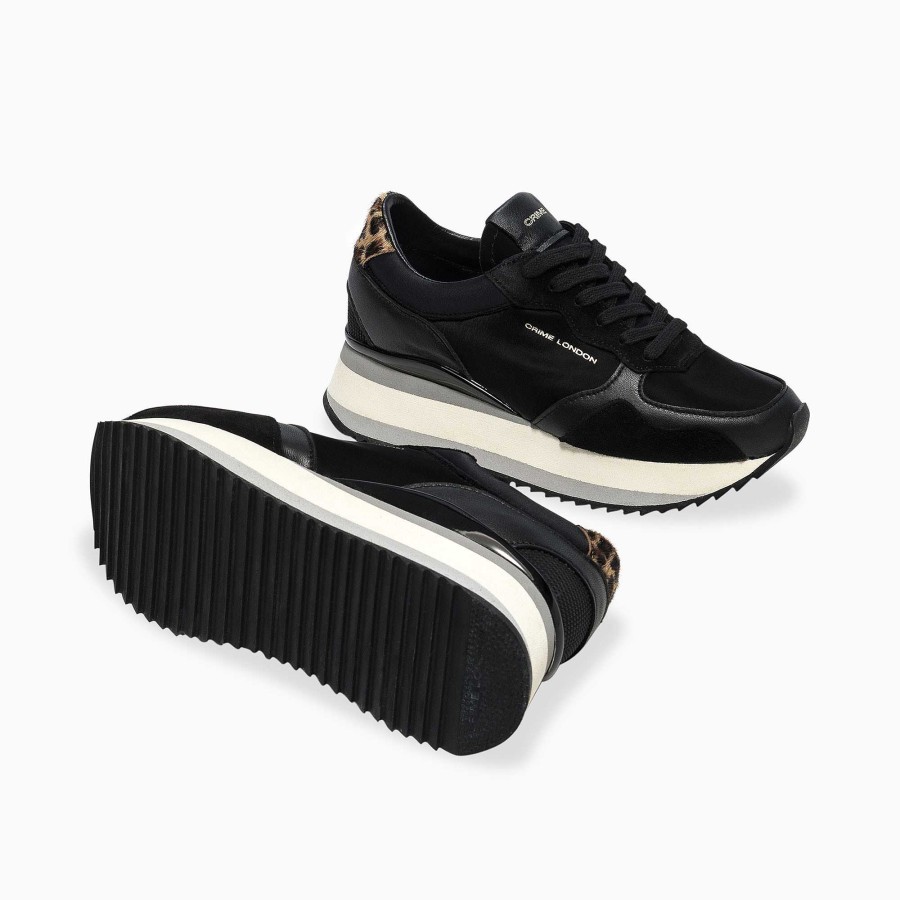 Woman Crime London | Stripe Runner Black