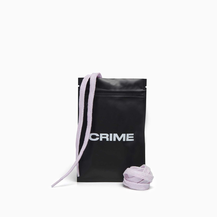 Laces Crime London | Crime Shoeslaces Lilac Lurex