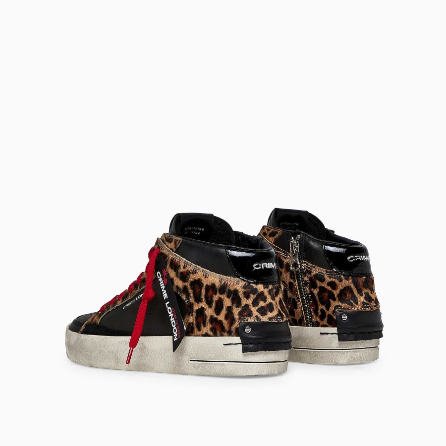 Woman Crime London | Sk8 Deluxe Mid Black-Safari