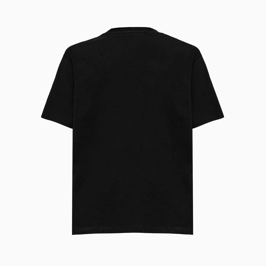 Accessories Crime London | Men'S Loose Fit Crew Neck T-Shirt Black